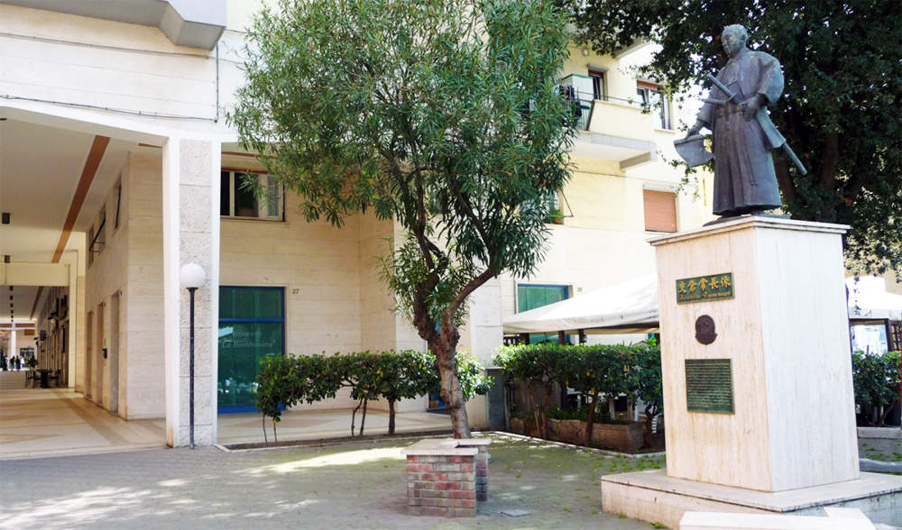 statua_di_hasekura_tsunegaga_giapponese civitavecchia