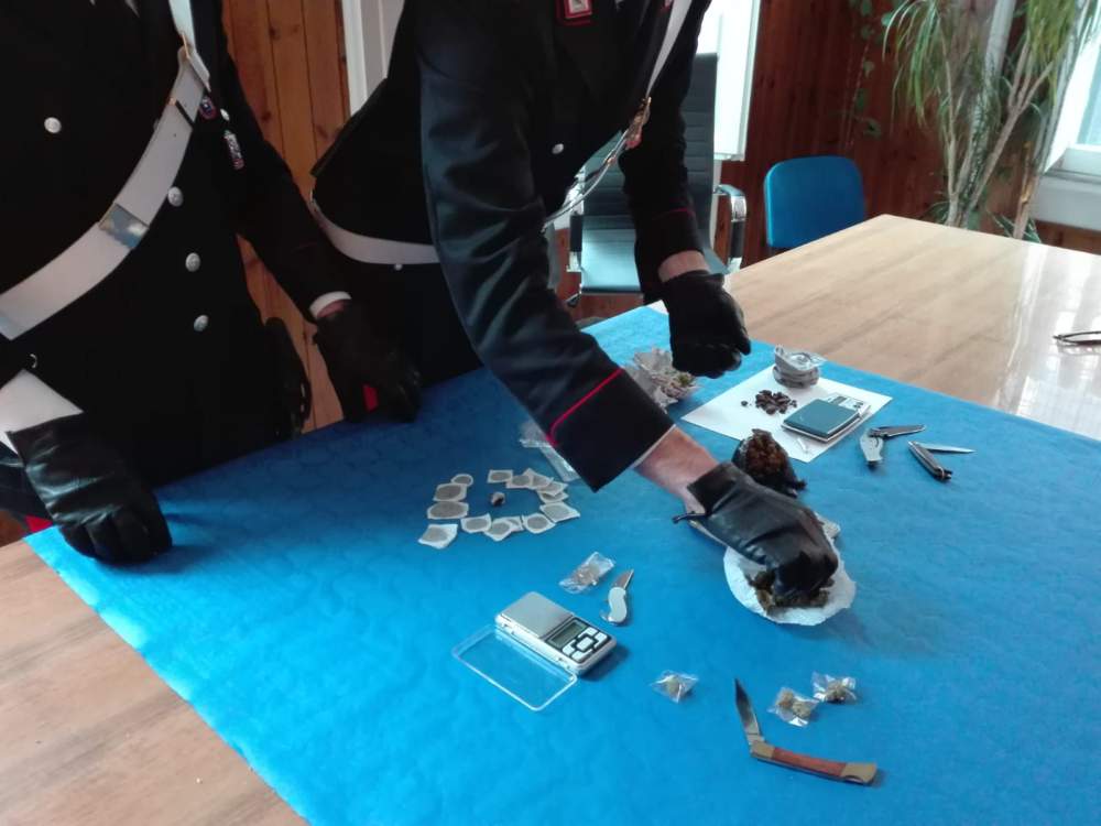 CENTRO – La droga sequestrata dai Carabinieri (1)