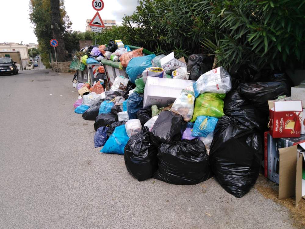 rifiuti strada cassonetti civitavecchia