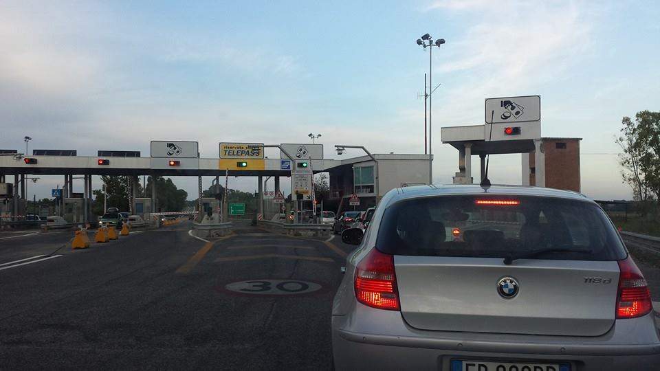a12 stazione barriera maccarese fregene autostrada 1