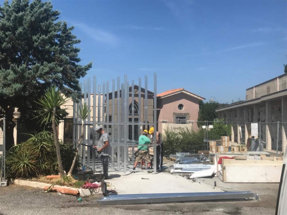cimitero santa marinella loculi prefabbricati