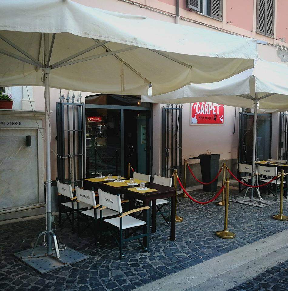 red carpet pizzeria installazioni esterne dehors