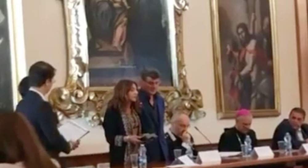 Marina Valerio al premio Piersanti Mattarella