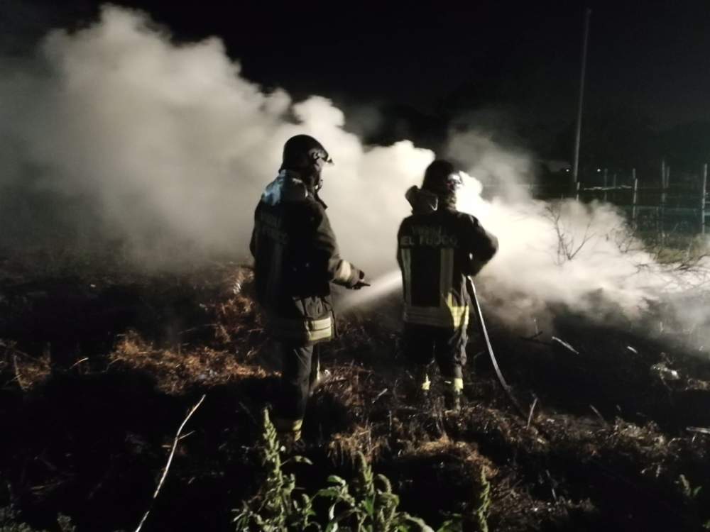 Incendio Rifiuti Ladispoli