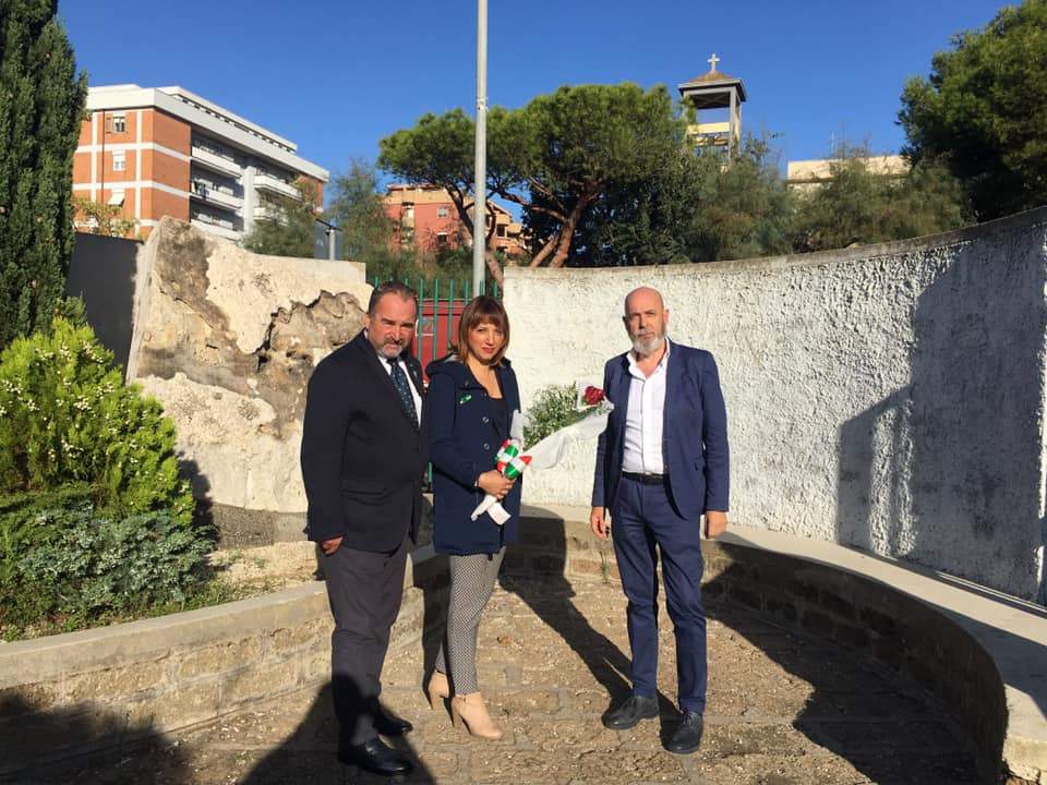 SINDACO E FIORE norma cossetto parco martiri foibe uliveto