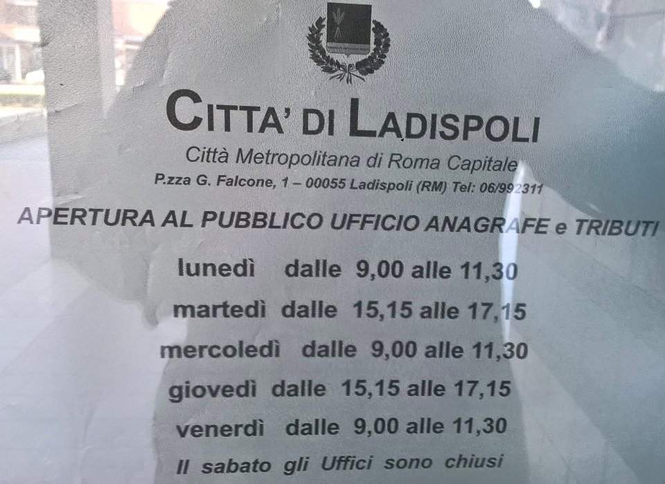 anagrafe ladispoli