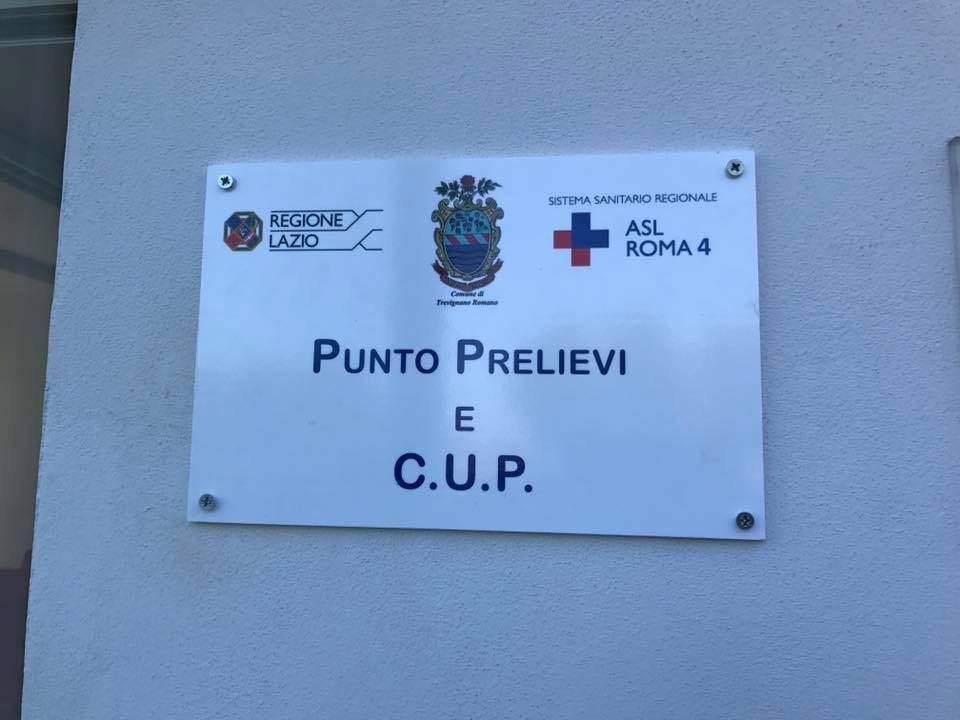 asl roma 4 trevignano prelievi cup