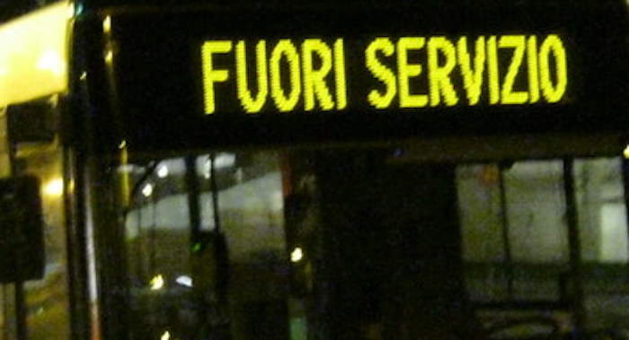 bus atac fuori servizio