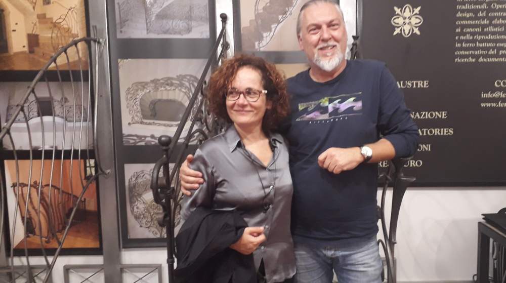 Nello stand di Esclusivi Ferri Forgiati (Civita Castellana) con Marco Bracci