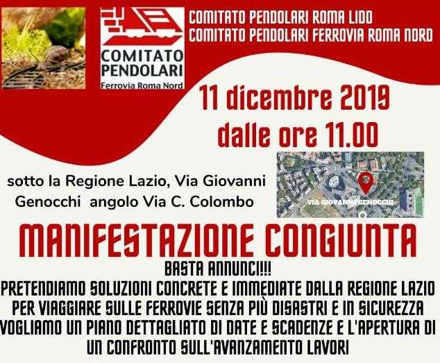 Manifestazione congiunta comitati romanord e romalido 11.12.19
