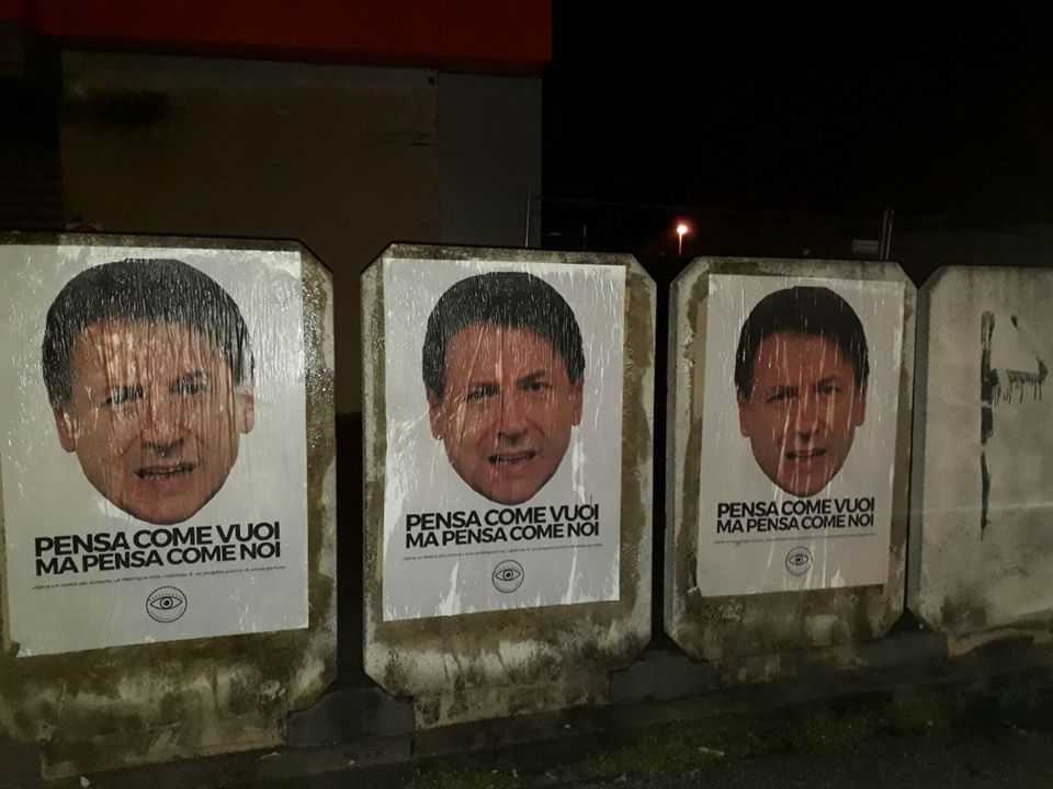 manifesti abusivi conte