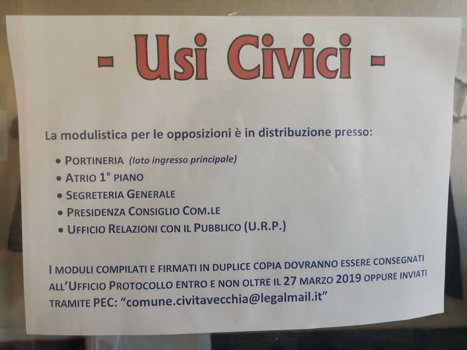 comitato usi civici