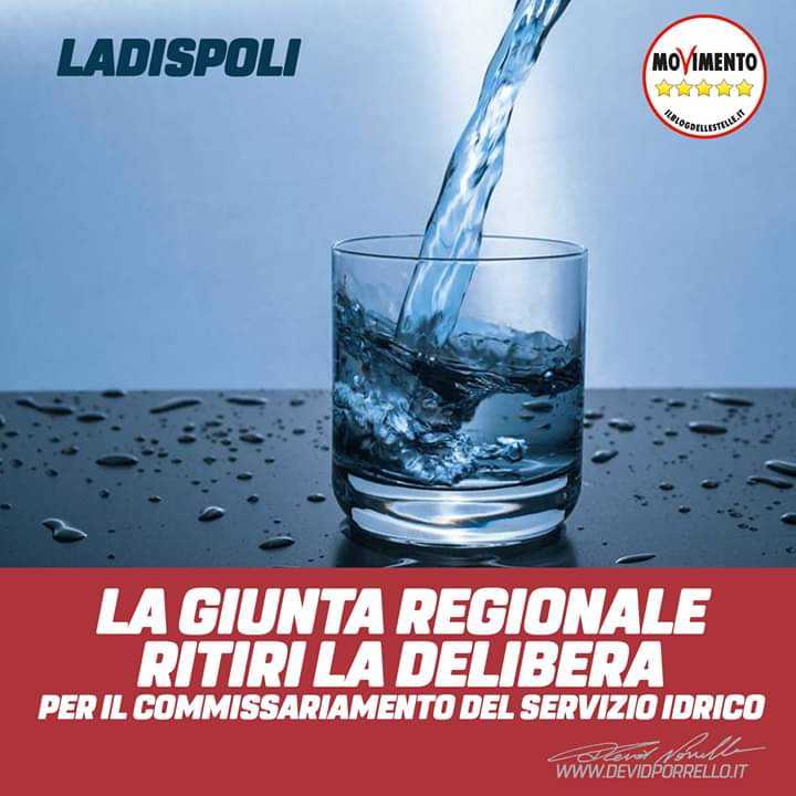 m5s acqua ladispoli