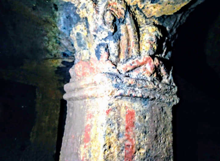 colori necropoli cerveteri tomba cariatidi banditaccia