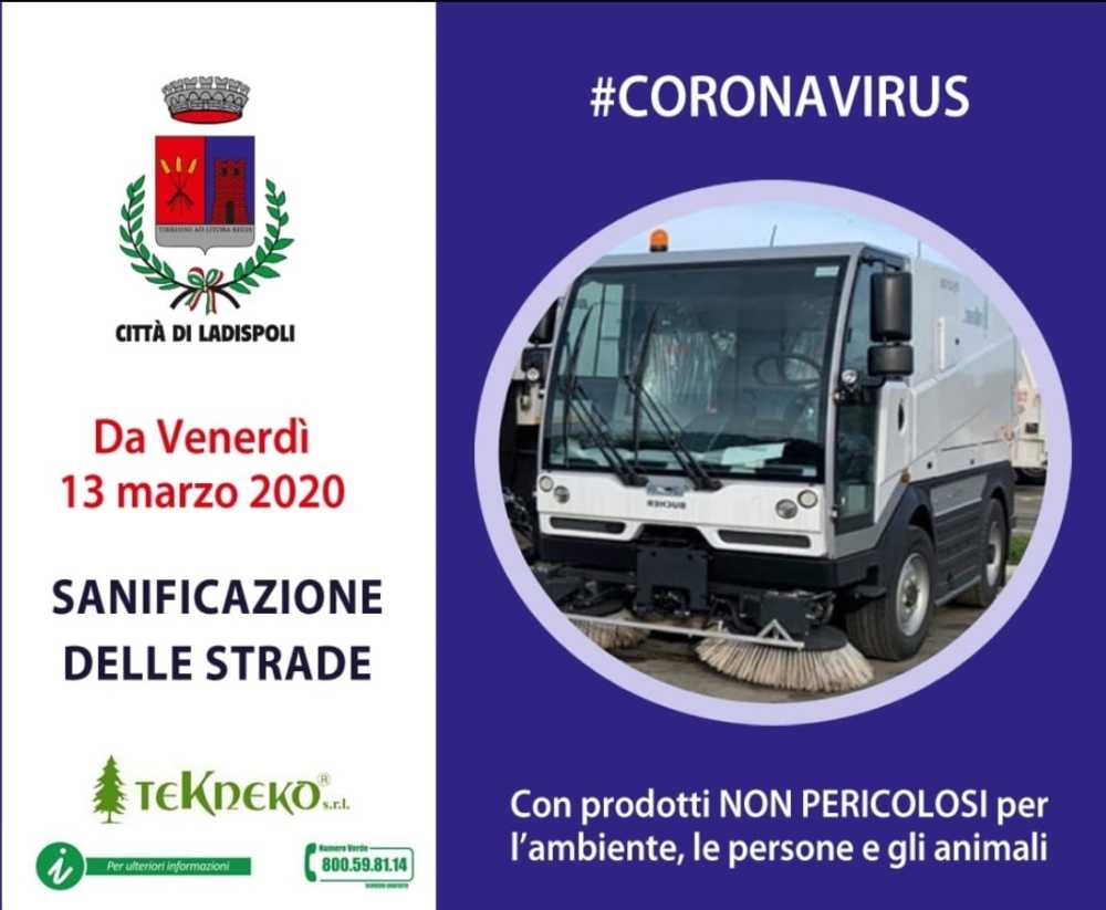 Sanificazione contro Coronavirus