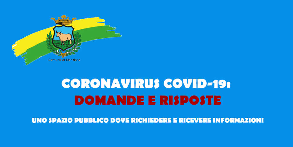 CORONAVIRUS DOMANDE E RISPOSTE manziana
