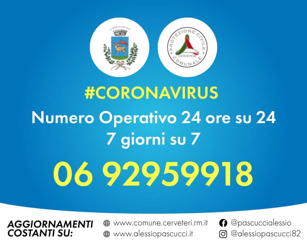 numero coronavirus cerveteri