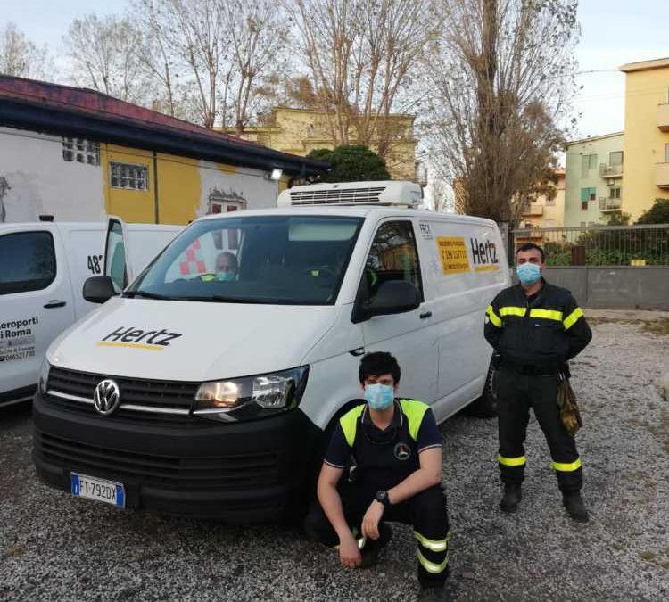 Fiumicino, Hertz mette a disposizione furgone refrigerato alla Protezione Civile