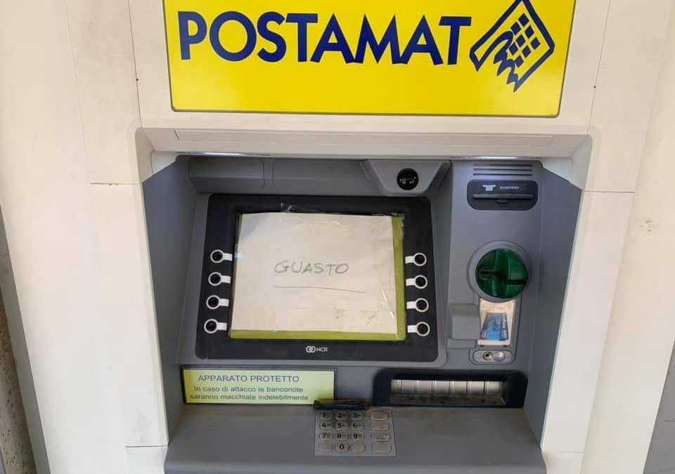 bancomat postamat poste guasto bancomat postamat poste guasto