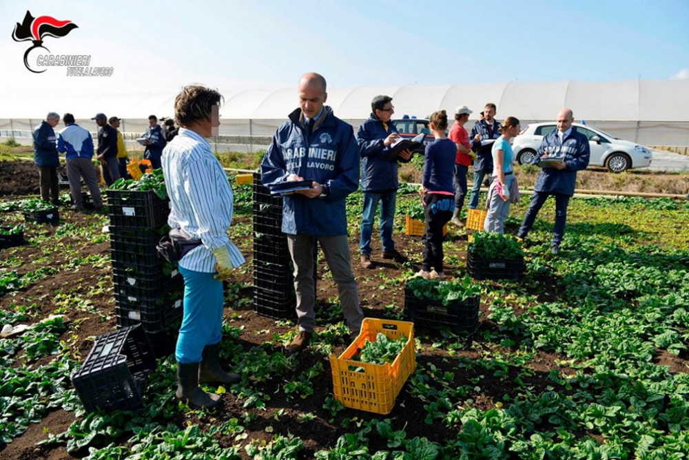 carabinieri braccianti caporalato