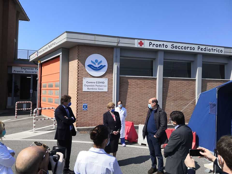 centro covid bambino gesù palidoro zingaretti 1