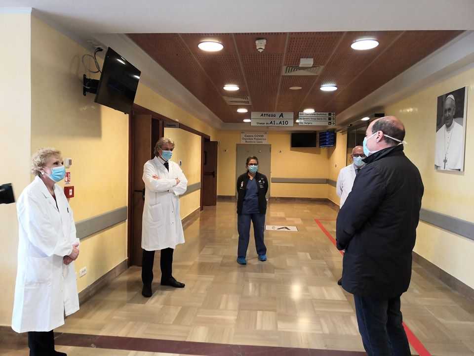 centro covid bambino gesù palidoro zingaretti 2