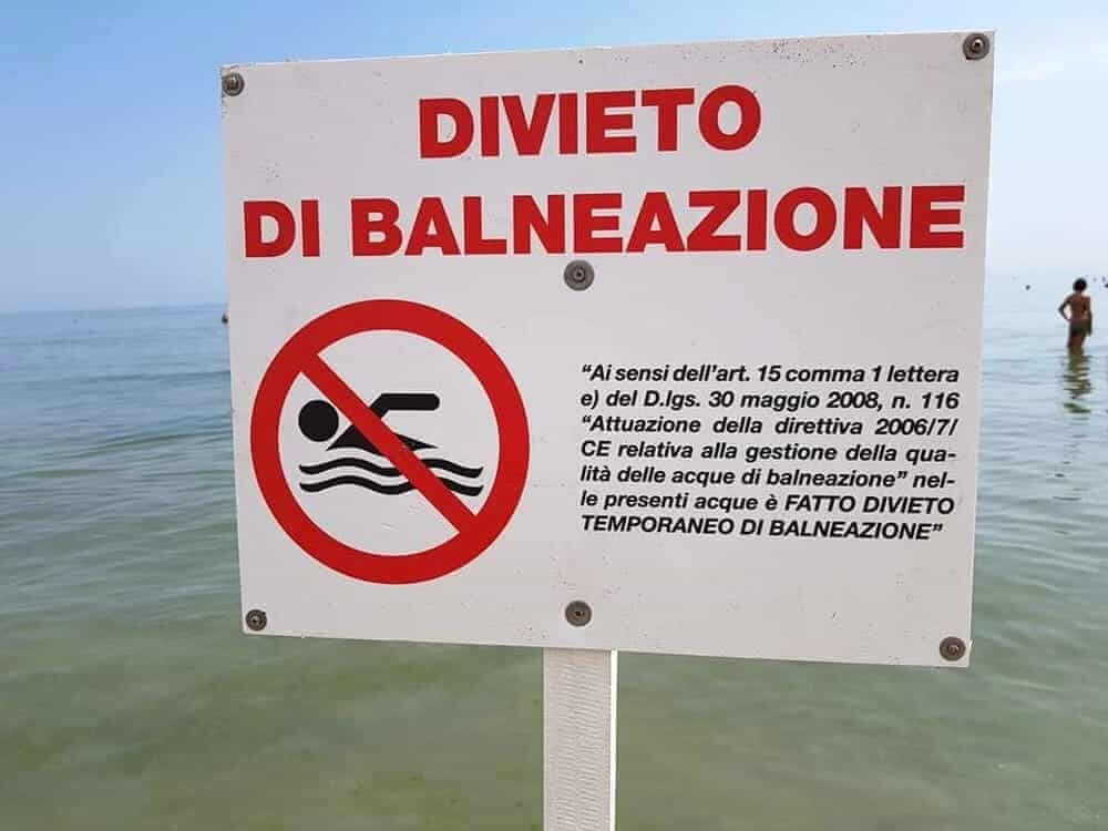 divieto balneazione