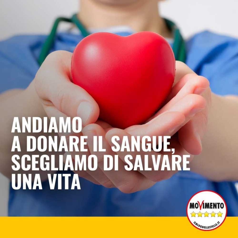 donazione sangue m5s cinquestelle ladispoli