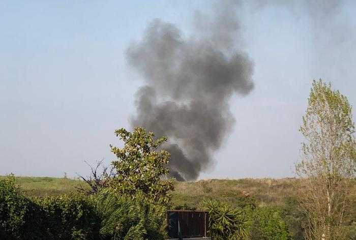 incendio campo rom muratella