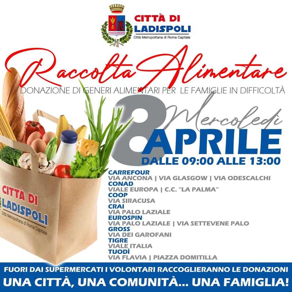 ladispoli raccolta alimentare