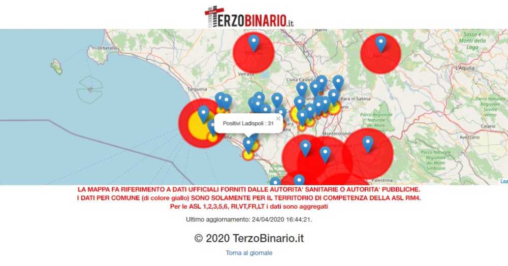 mappa 24 aprile