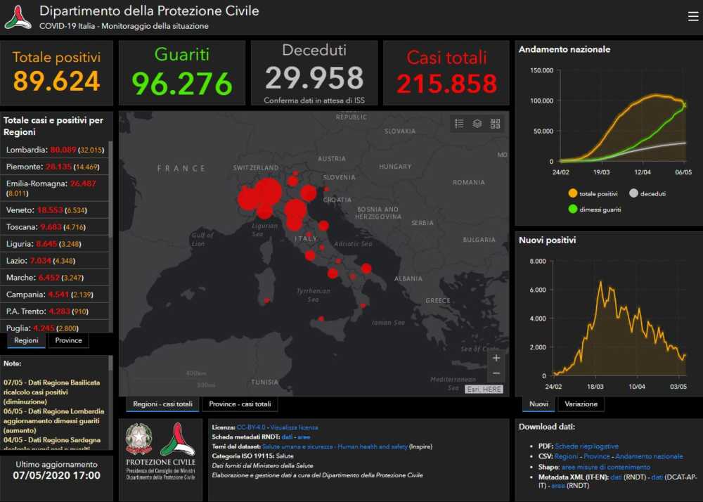 bollettino 7 maggio bollettino 7 maggio