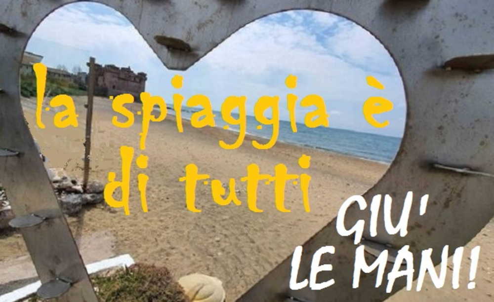 giu le mani spiaggia santa severa paese che vorrei
