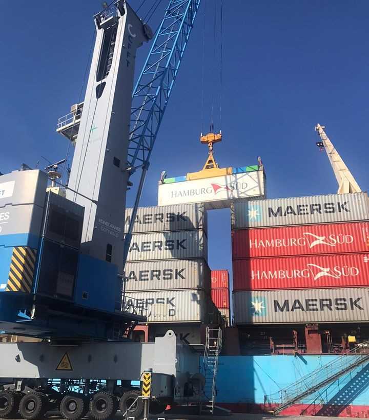 gru cfft banane container porto industriale commerciale civitavecchia 1
