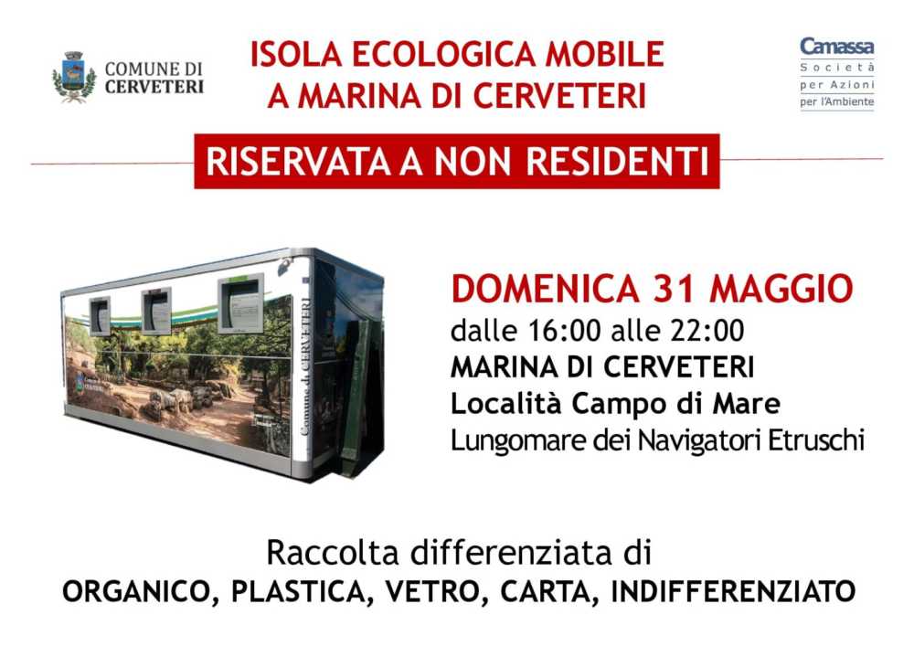 isola ecologica mobile cerveteri