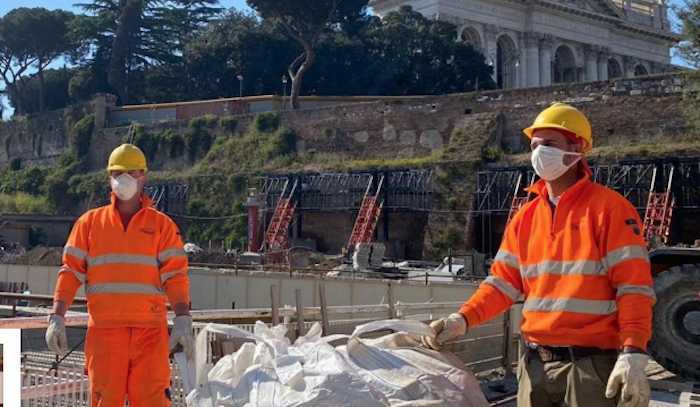 lavori metro c covid 19