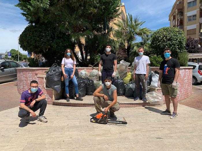 monnezza pulizia lega giovani municipio XIII