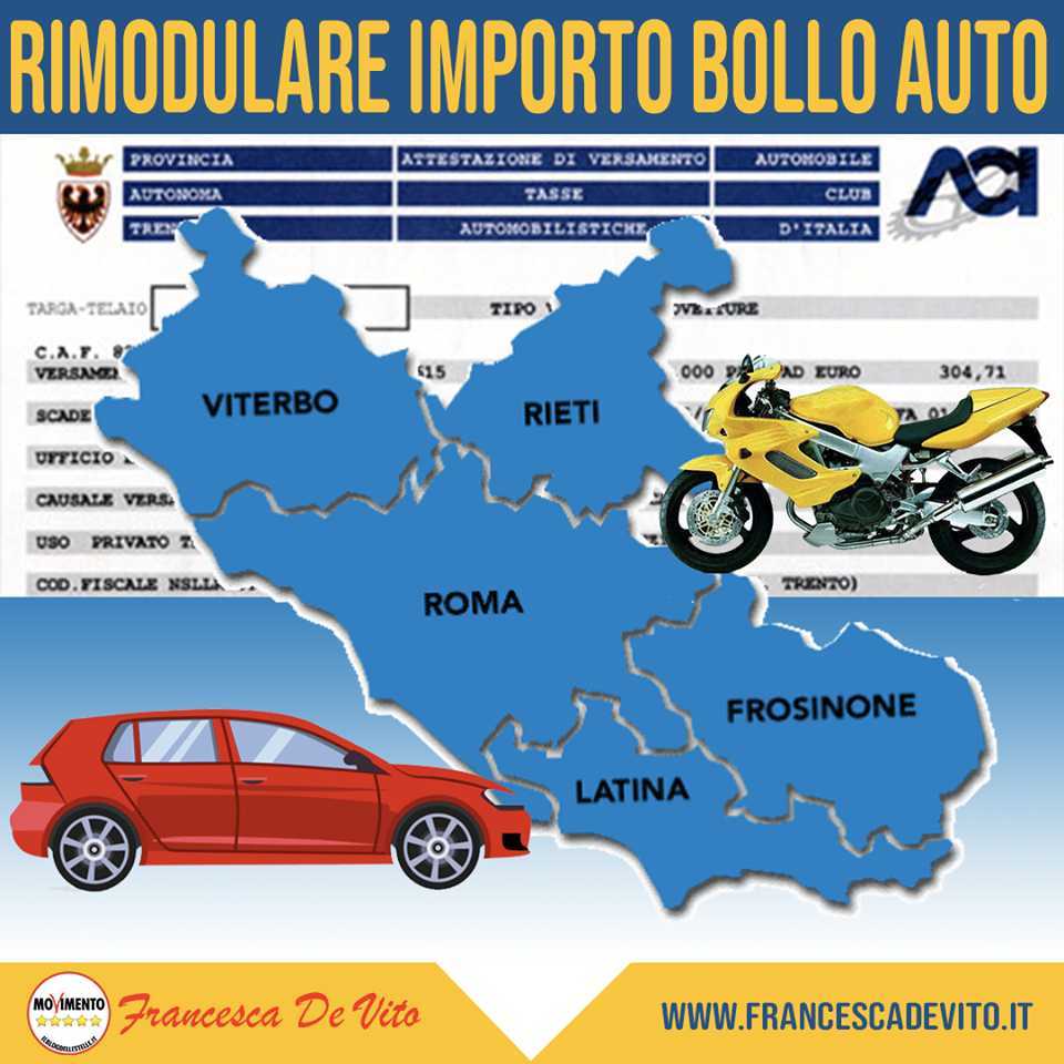 rimodulazione bollo auto grillini m5s