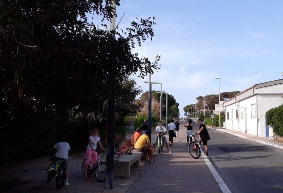 santa severa assembramento