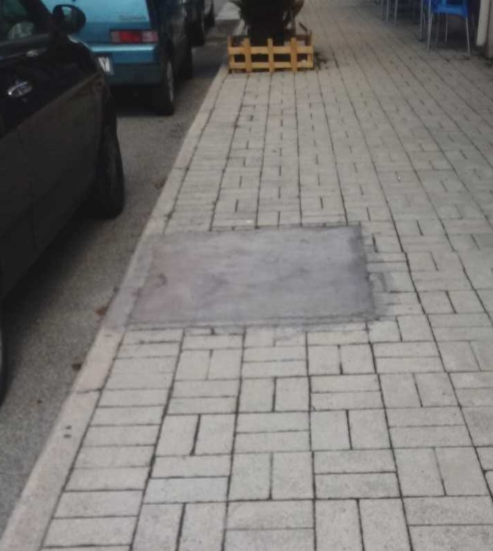 Via Roma aiuole tombate ladispoli