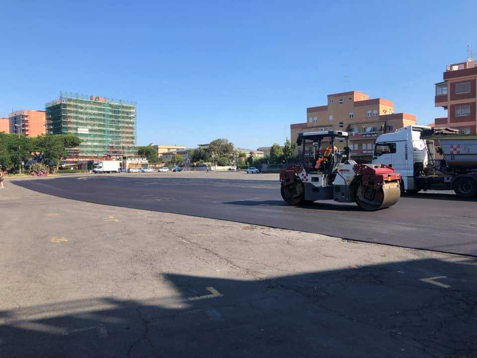asfalto piazzale onofri ladispoli