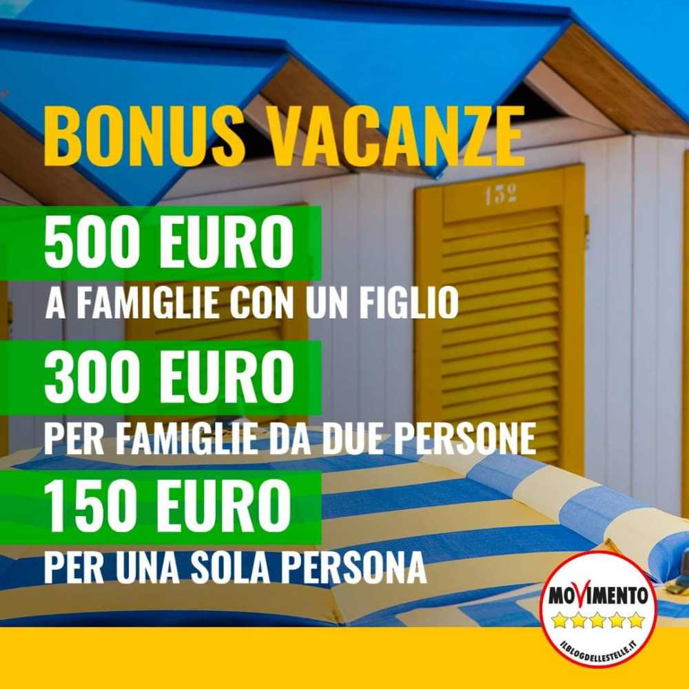 m5s ladispoli bonus vacanze
