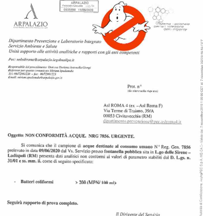 non potabilità trani non potabilità trani