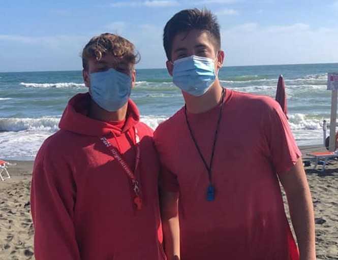 salvataggio bagnini mini beach Navarra Lorenzo e Di Savino Gabriele