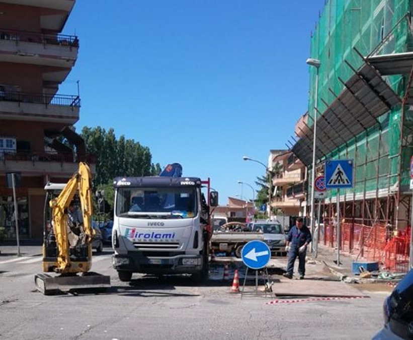 via trapani ladispoli lavori idrico