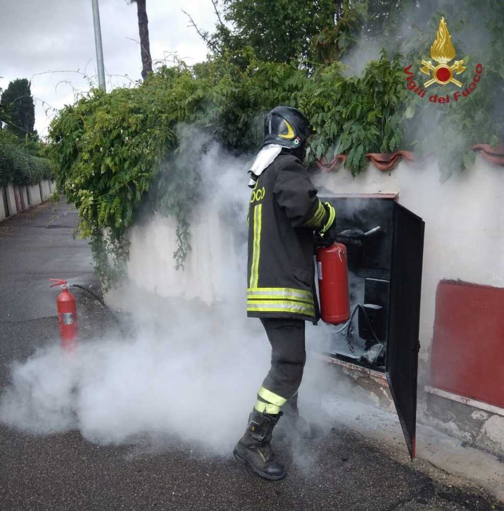 vvf vigili fuoco pompieri cabina elettrica