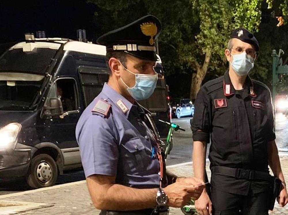 PARIOLI – Movida carabinieri piazza bologna PARIOLI - Movida carabinieri piazza bologna