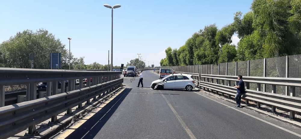 incidente via dell'aeroporto fiumicino