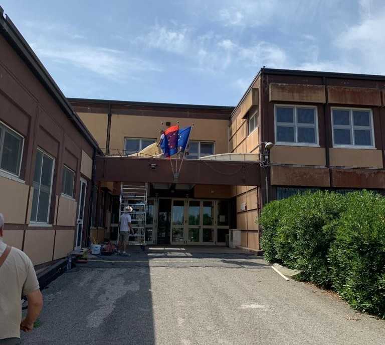 inizio_lavori_tettoia scuola colombo focene inizio_lavori_tettoia scuola colombo focene