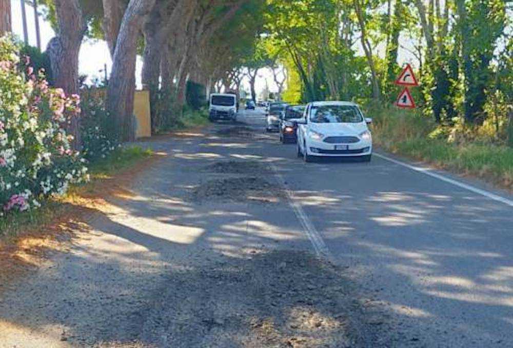 asfaltatura via praia a mare maccarese